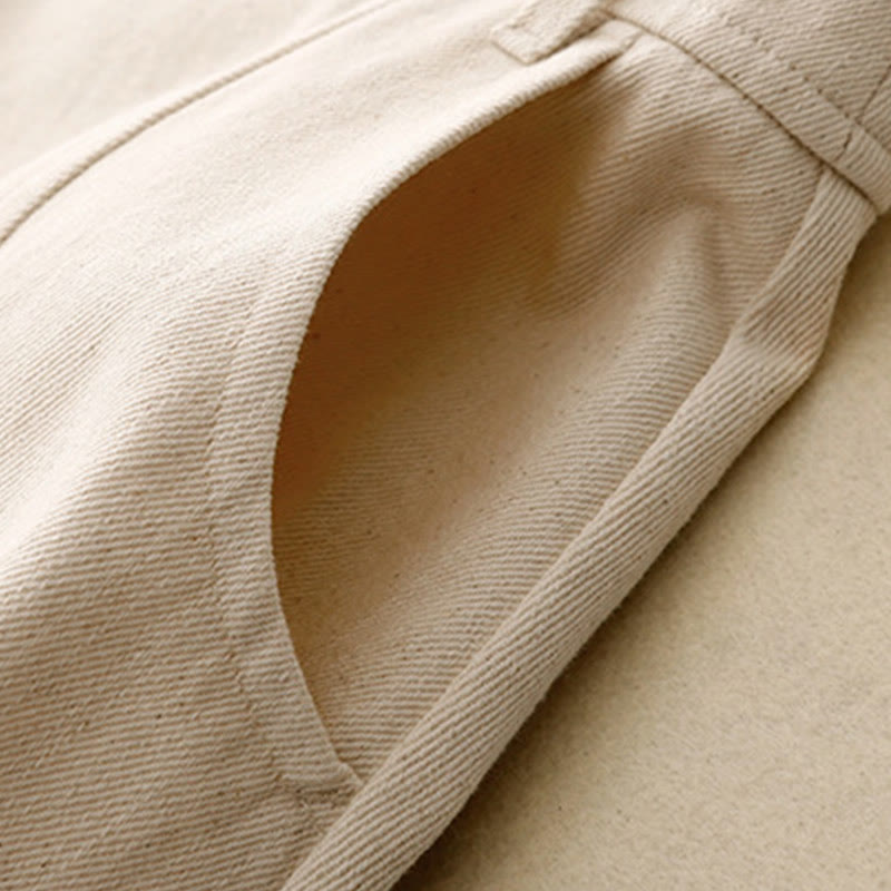 Jupe en coton uni pour femme Buddha Stones avec poches - image 13