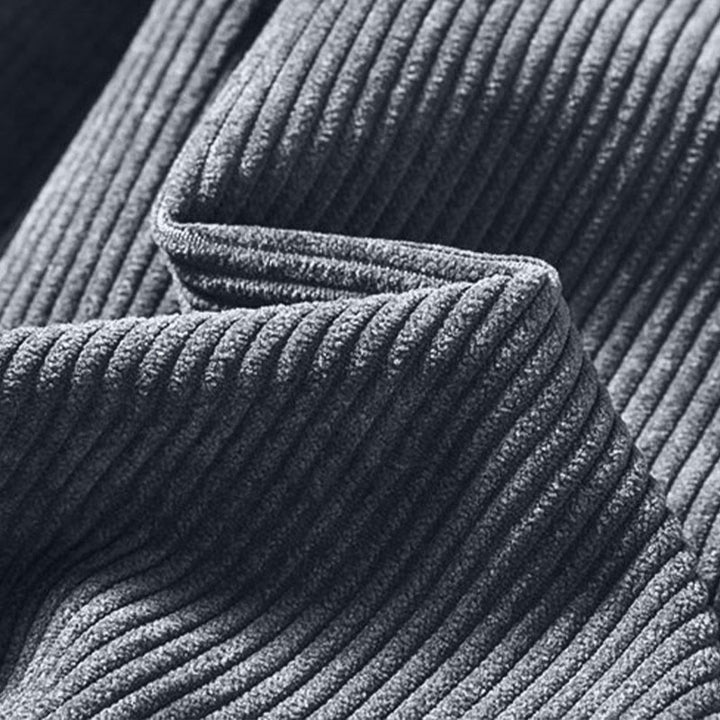 Pantalon harem rétro pour homme en velours côtelé uni doublé polaire, design simple, avec poches, de la Buddha Stones. - image 30