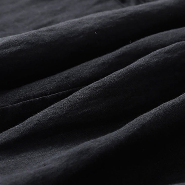 Pantalon Capri en coton uni à poches pour femme, motif Buddha Stones Commute - image 9