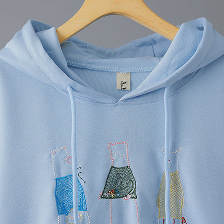 Sweat à capuche à manches longues pour femme avec broderie d' Buddha Stones - image 8