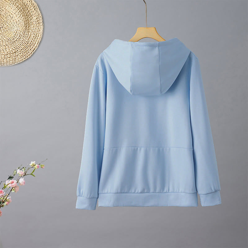 Sweat à capuche à manches longues pour femme avec broderie d' Buddha Stones - image 9