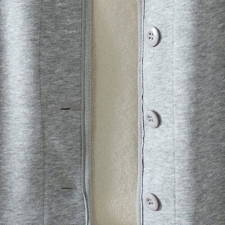 Veste en coton à manches longues pour femme, motif Buddha Stones, col en V simple et boutonnée. - image 11