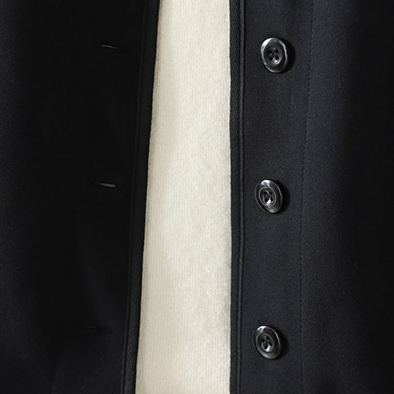 Veste en coton à manches longues pour femme, motif Buddha Stones, col en V simple et boutonnée. - image 3