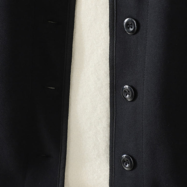 Veste en coton à manches longues pour femme, motif Buddha Stones, col en V simple et boutonnée. - image 3