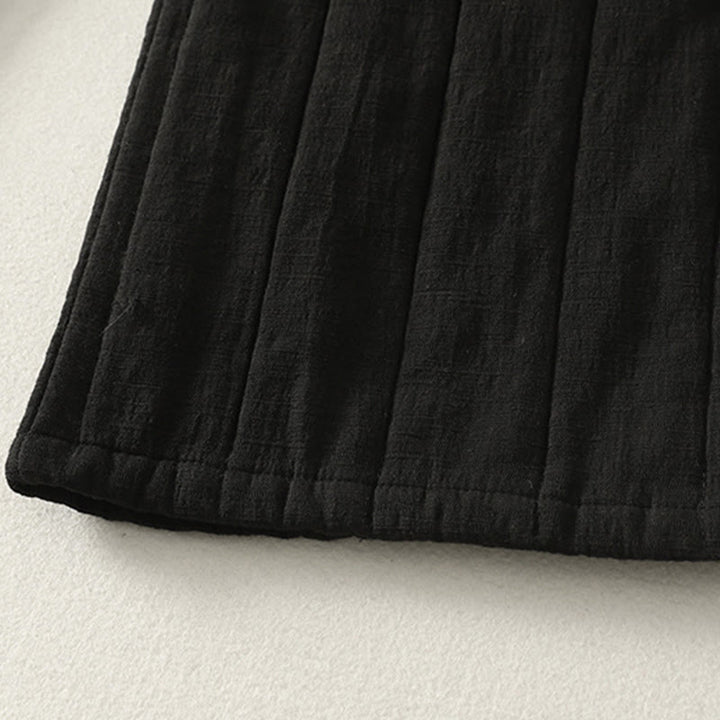 Pantalon épais en coton et polyester uni Buddha Stones pour femme, avec poches - image 11