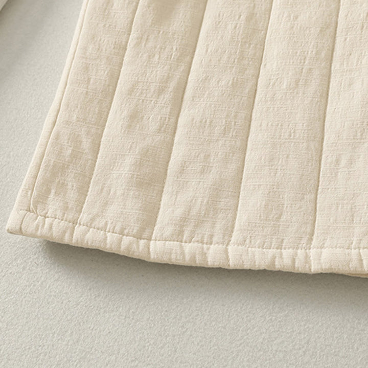 Pantalon épais en coton et polyester uni Buddha Stones pour femme, avec poches - image 7