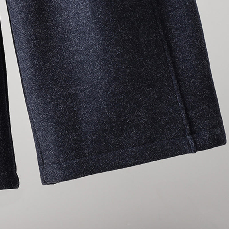 Pantalon épais pour femme en coton uni à lacets, orné de Buddha Stones et doté de poches - image 13