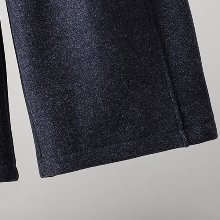 Pantalon épais pour femme en coton uni à lacets, orné de Buddha Stones et doté de poches - image 13