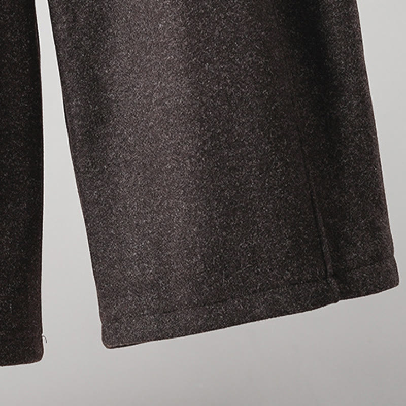 Pantalon épais pour femme en coton uni à lacets, orné de Buddha Stones et doté de poches - image 22