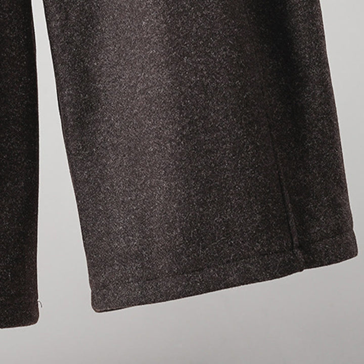 Pantalon épais pour femme en coton uni à lacets, orné de Buddha Stones et doté de poches - image 22