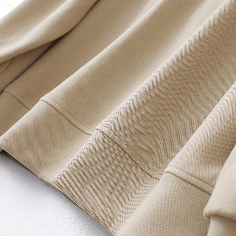 Veste à manches longues en coton pour femme avec boutons simples et Buddha Stones - image 5