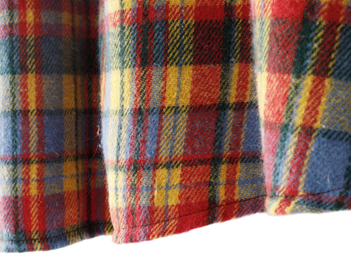 Jupe en coton à carreaux avec poches, collection automne-hiver Buddha Stones pour femme - image 5