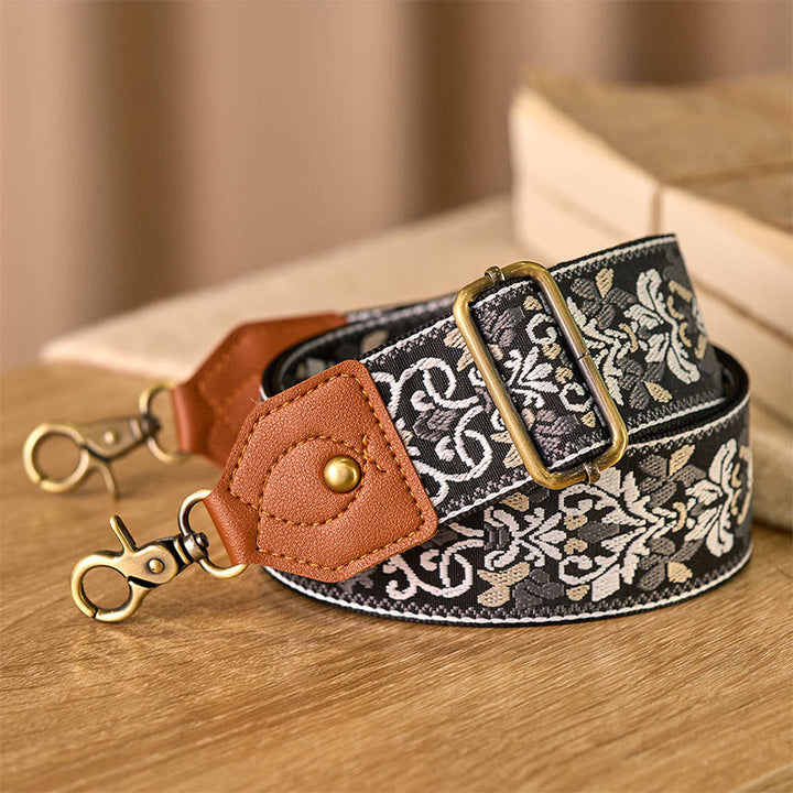 Sacs à main à bandoulière réglables avec broderie géométrique florale et Buddha Stones, bandoulière de rechange - image 28