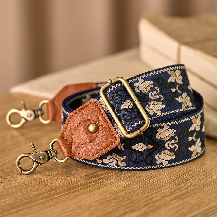 Sacs à main à bandoulière réglables avec broderie géométrique florale et Buddha Stones, bandoulière de rechange - image 8