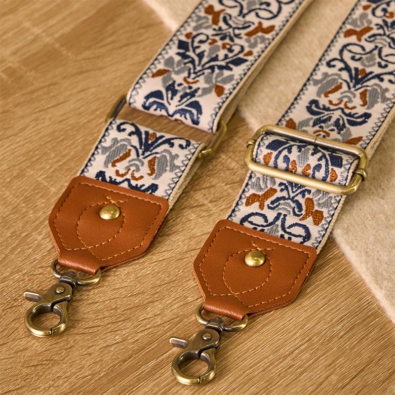 Sacs à main à bandoulière réglables avec broderie géométrique florale et Buddha Stones, bandoulière de rechange - image 24