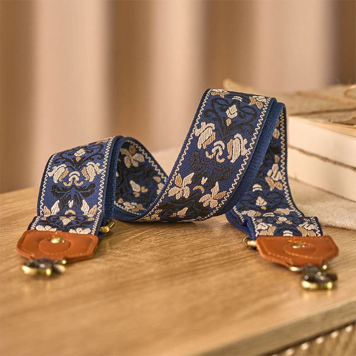 Sacs à main à bandoulière réglables avec broderie géométrique florale et Buddha Stones, bandoulière de rechange - image 7