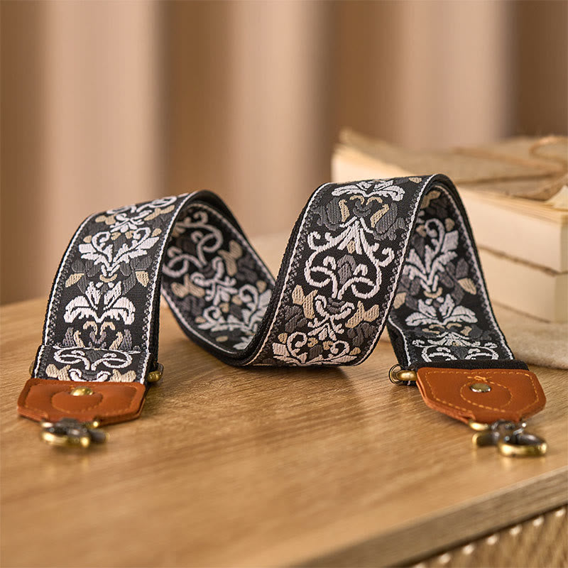 Sacs à main à bandoulière réglables avec broderie géométrique florale et Buddha Stones, bandoulière de rechange - image 27