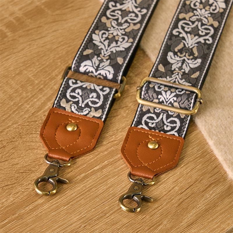 Sacs à main à bandoulière réglables avec broderie géométrique florale et Buddha Stones, bandoulière de rechange - image 29