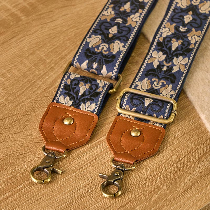 Sacs à main à bandoulière réglables avec broderie géométrique florale et Buddha Stones, bandoulière de rechange - image 9