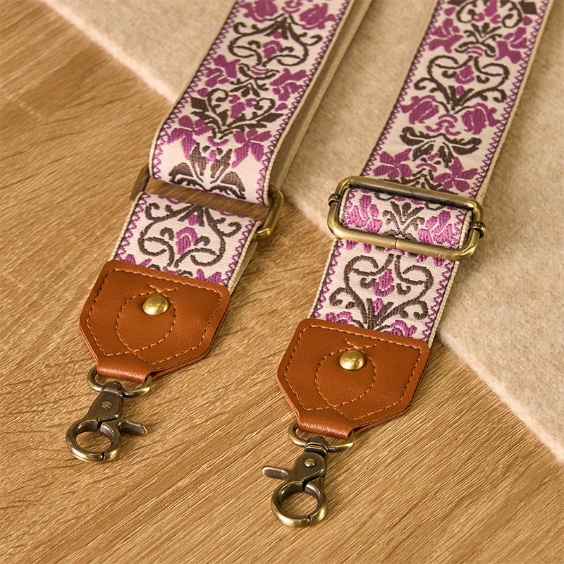 Sacs à main à bandoulière réglables avec broderie géométrique florale et Buddha Stones, bandoulière de rechange - image 14