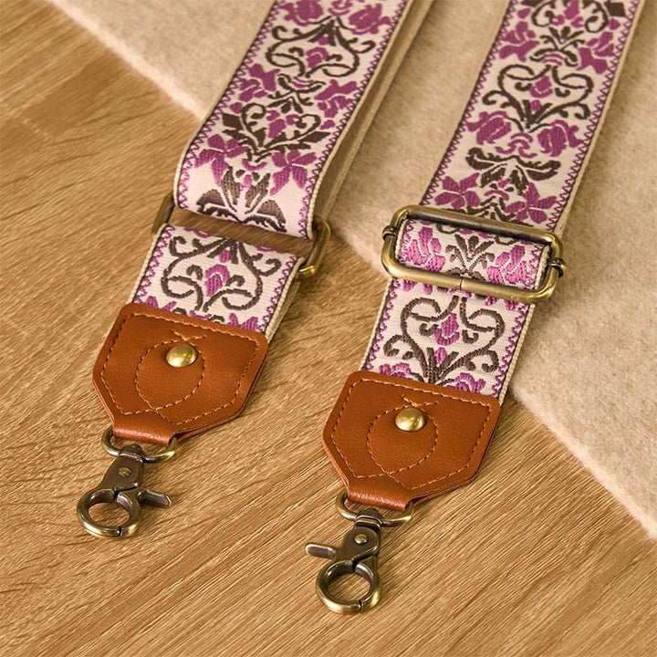 Sacs à main à bandoulière réglables avec broderie géométrique florale et Buddha Stones, bandoulière de rechange - image 14