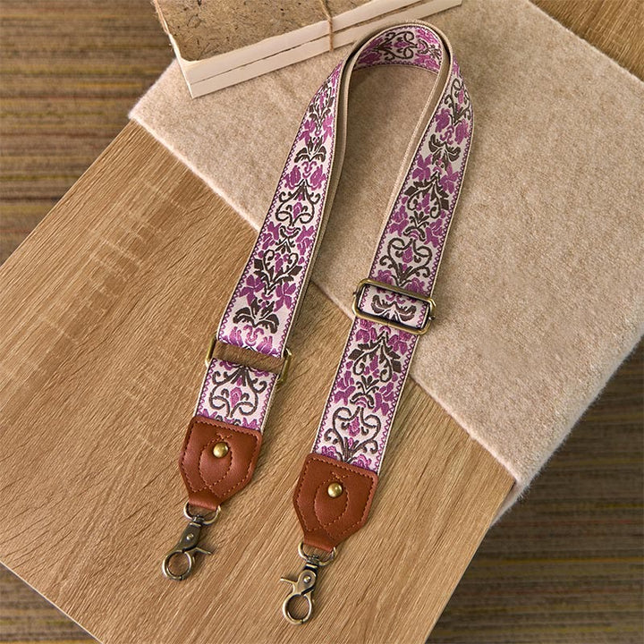 Sacs à main à bandoulière réglables avec broderie géométrique florale et Buddha Stones, bandoulière de rechange - image 11