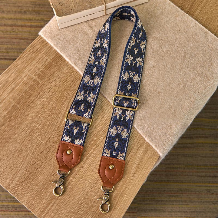 Sacs à main à bandoulière réglables avec broderie géométrique florale et Buddha Stones, bandoulière de rechange - image 6