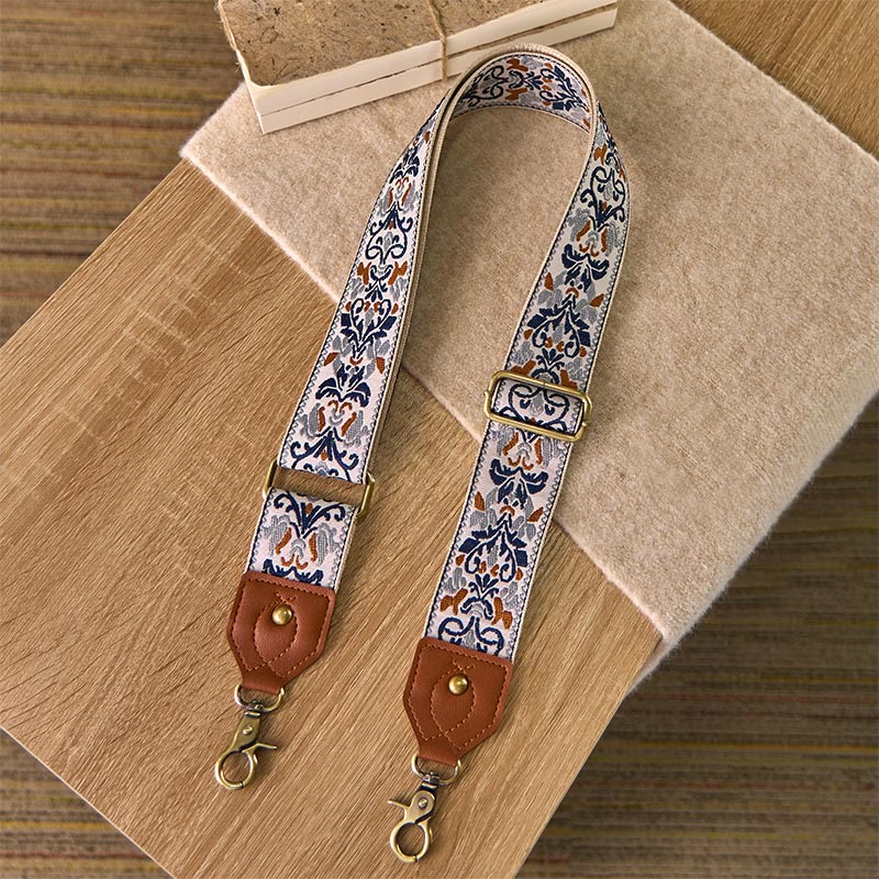 Sacs à main à bandoulière réglables avec broderie géométrique florale et Buddha Stones, bandoulière de rechange - image 21