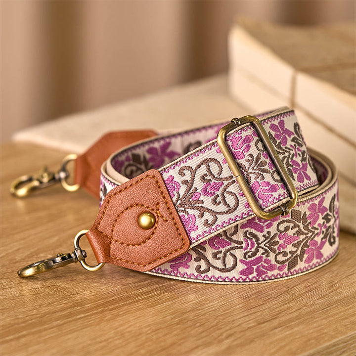 Sacs à main à bandoulière réglables avec broderie géométrique florale et Buddha Stones, bandoulière de rechange - image 13