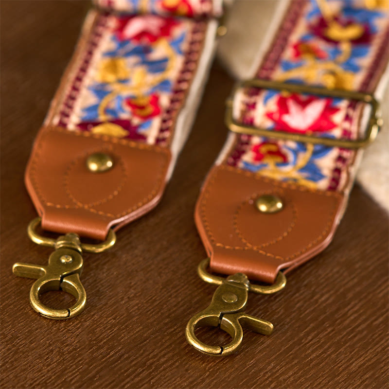 Sacs à main à bandoulière ajustables, style bohème, avec broderie géométrique et motif floral, ornés de Buddha Stones. Bandoulière de rechange incluse. - image 15