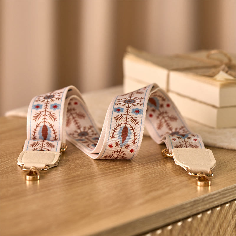 Sacs à main bohèmes à fleurs en Buddha Stones , bandoulière ajustable, bretelles de rechange pour sacs bandoulière - Kaki - 70-135 cm * 3,8 cm - image 0