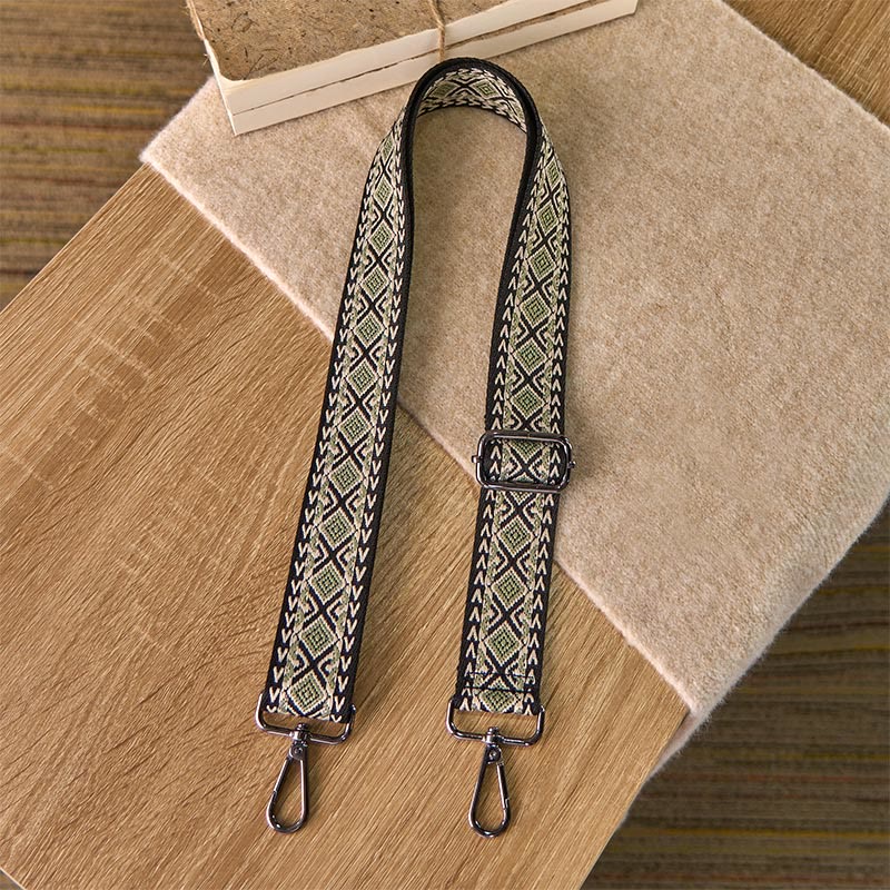 Sacs à main bandoulière géométriques à rayures losanges et diamants, style bohème, avec Buddha Stones et bretelles réglables de rechange. - image 7