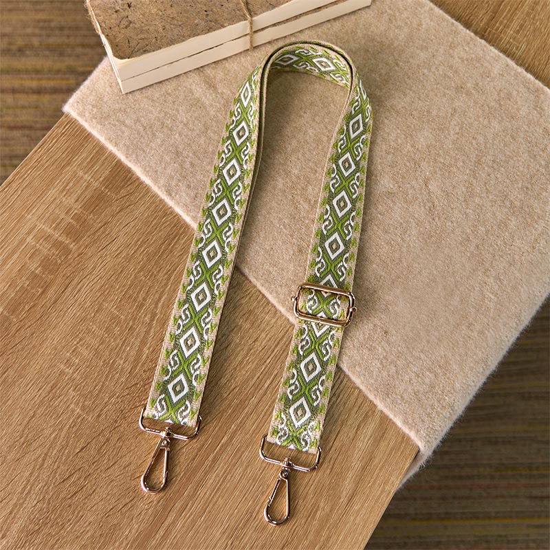 Sacs à main bandoulière réglables à motif losanges, rayures quadrilatérales et géométriques jacquard, Buddha Stones, avec bandoulière de rechange. - image 12