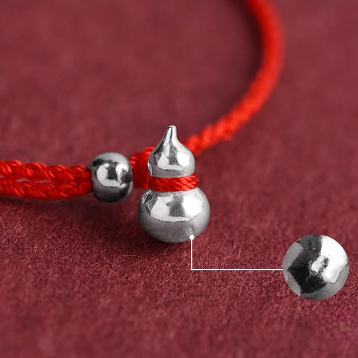 Bracelet porte-bonheur en argent sterling 925 avec breloque en forme de gourde et Buddha Stones - image 5