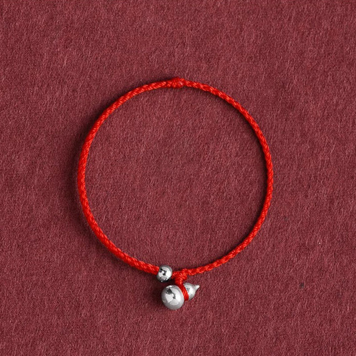 Bracelet porte-bonheur en argent sterling 925 avec breloque en forme de gourde et Buddha Stones - image 0