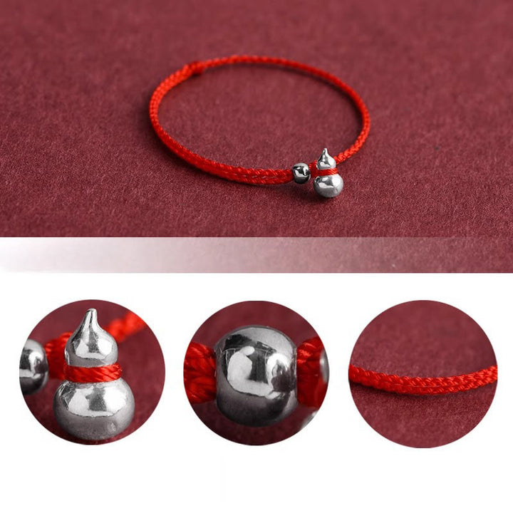 Bracelet porte-bonheur en argent sterling 925 avec breloque en forme de gourde et Buddha Stones - image 6