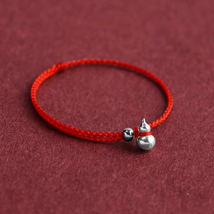 Bracelet porte-bonheur en argent sterling 925 avec breloque en forme de gourde et Buddha Stones - image 2