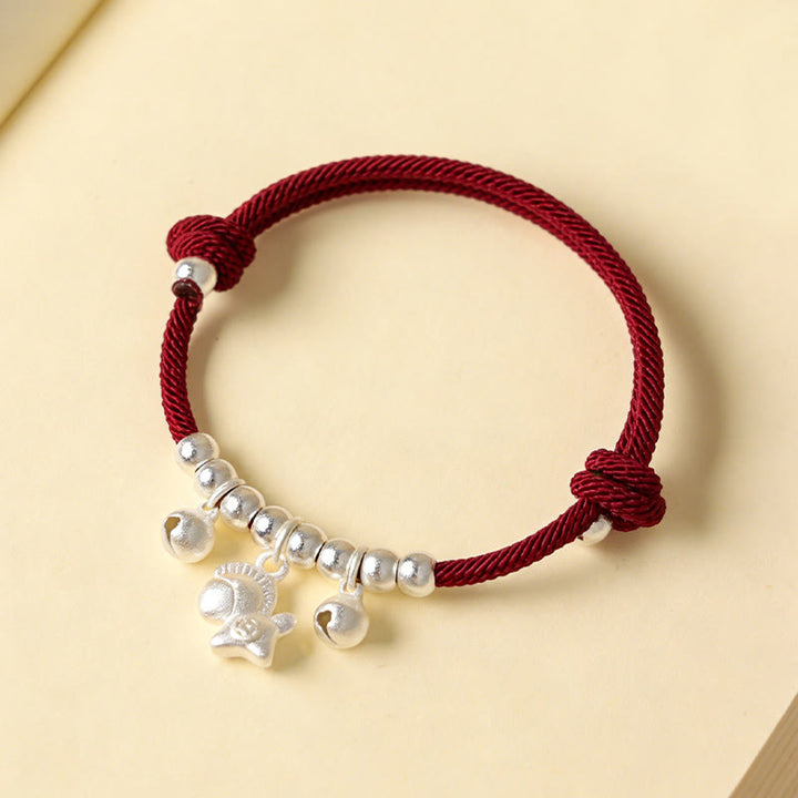 Bracelet ajustable en Buddha Stones, année du Cheval, avec plusieurs styles de chevaux et corde porte-bonheur. - image 9