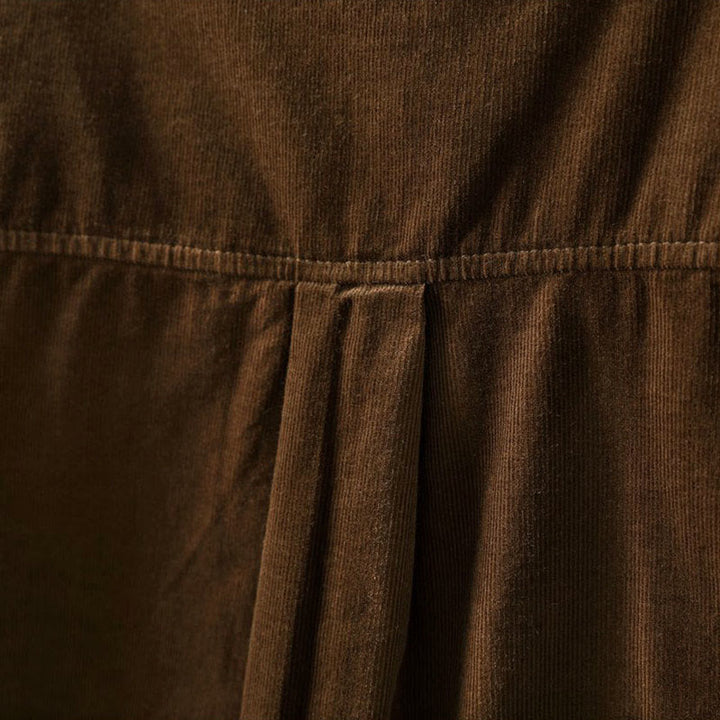 Chemise en coton à manches longues et col montant, ornée de Buddha Stones et de poches décoratives, avec motif boutonnée et motif de pierres de Bouddha - image 6