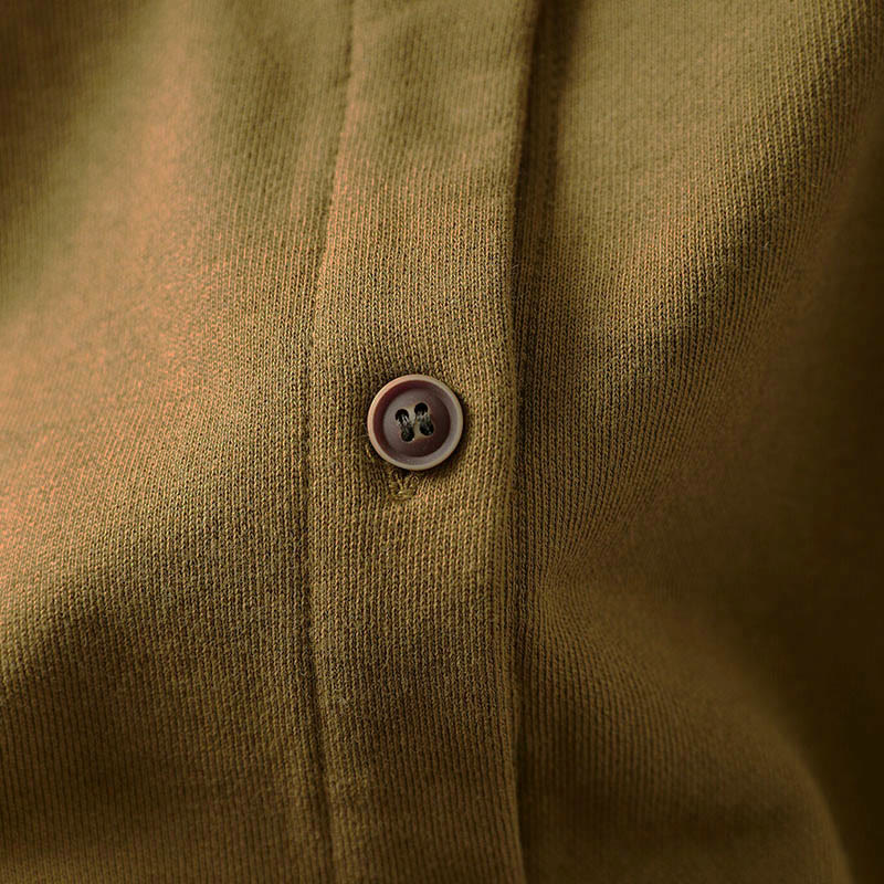 Chemise en coton à manches longues et col rond, motif Buddha Stones - image 4