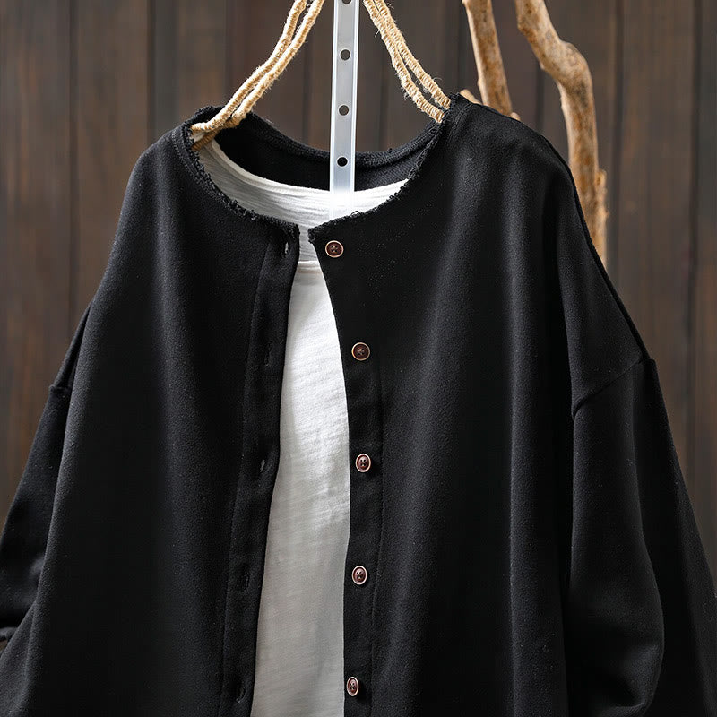 Chemise en coton à manches longues et col rond, motif Buddha Stones - image 17