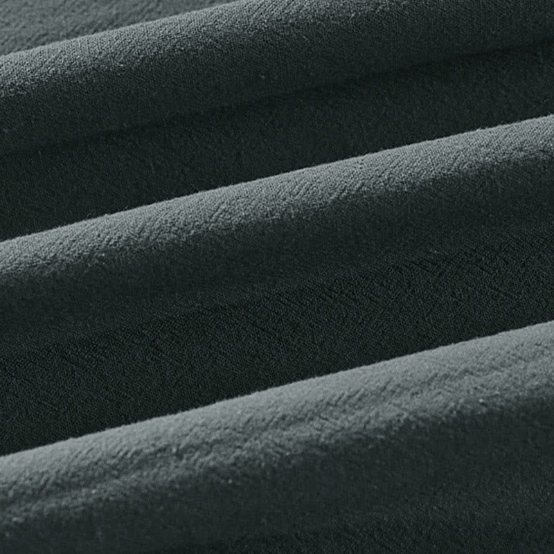 Kimono homme à manches courtes en coton et lin, orné de Buddha Stones et d'un seul bouton chinois. - image 9