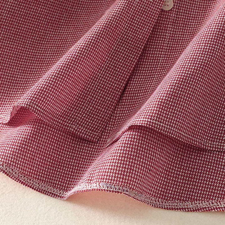 Chemise à manches longues pour femme, motif chat et Buddha Stones, broderie à carreaux, col montant et boutons. - image 13