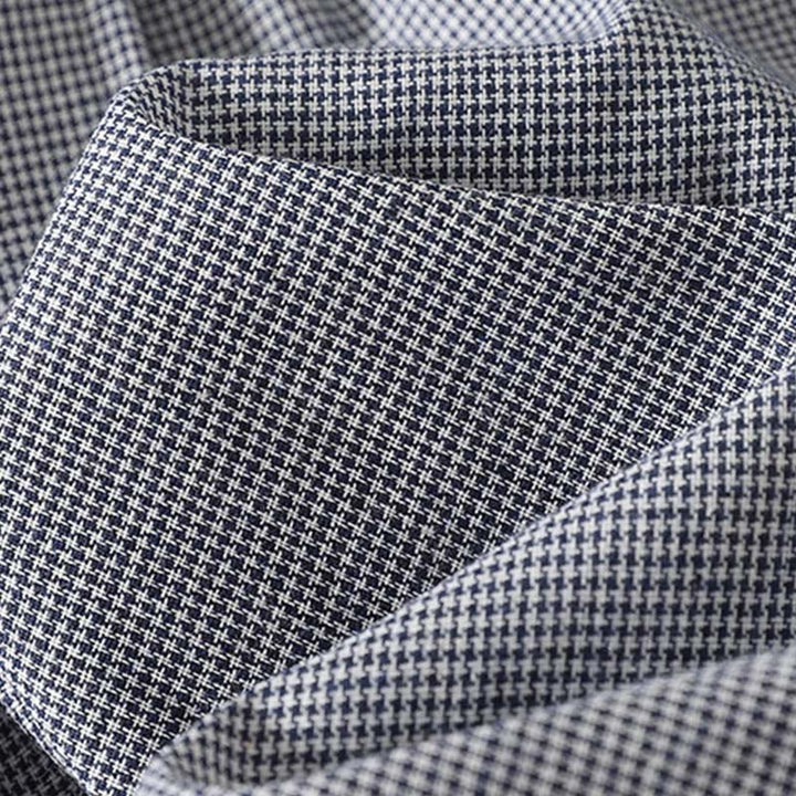 Chemise à manches longues pour femme, motif chat et Buddha Stones, broderie à carreaux, col montant et boutons. - image 4