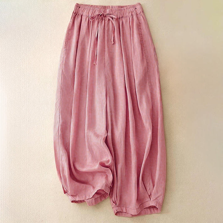 Pantalon Capri court harem à taille élastique et poches pour femme, motif Buddha Stones - Rose - US8-10，UK/AU12-14，EU40-42 (2XL) - image 18