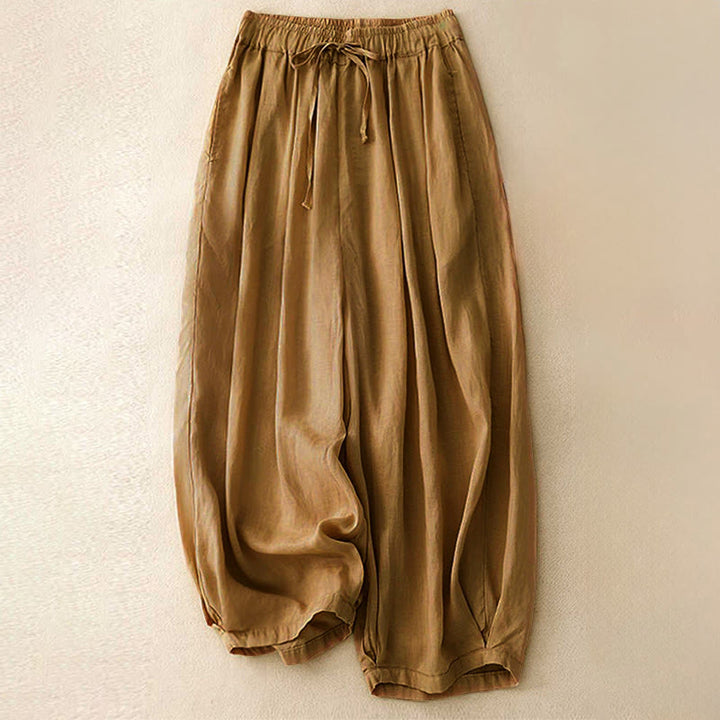 Pantalon Capri court harem à taille élastique et poches pour femme, motif Buddha Stones - Pérou - US8-10，UK/AU12-14，EU40-42 (2XL) - image 22
