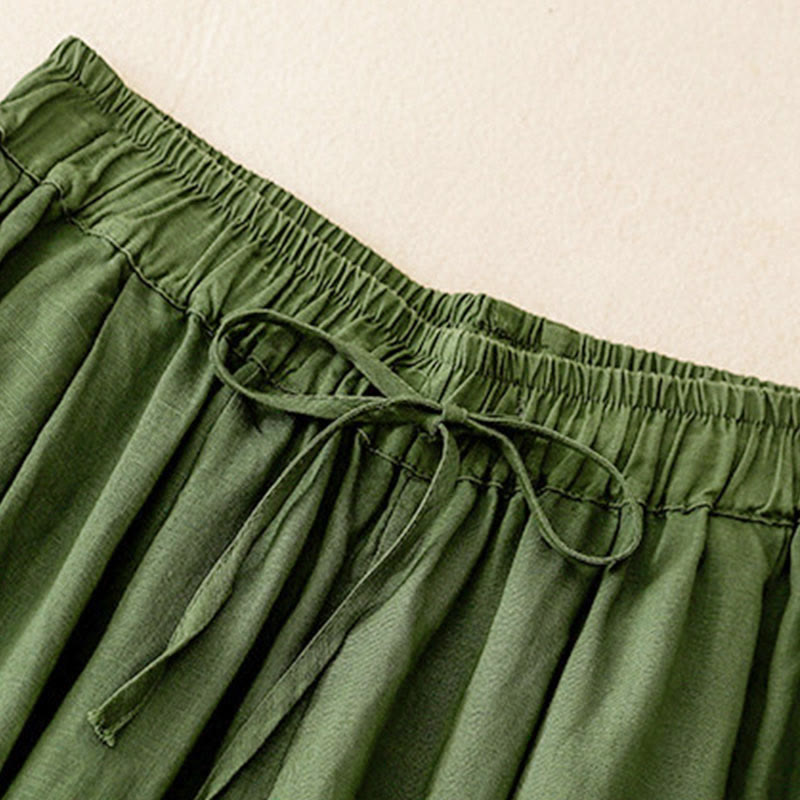 Pantalon Capri court harem à taille élastique et poches pour femme, motif Buddha Stones - image 28