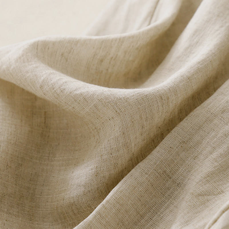 Pantalon Capri court harem en coton à taille élastique et poches, motif Buddha Stones , été - image 9