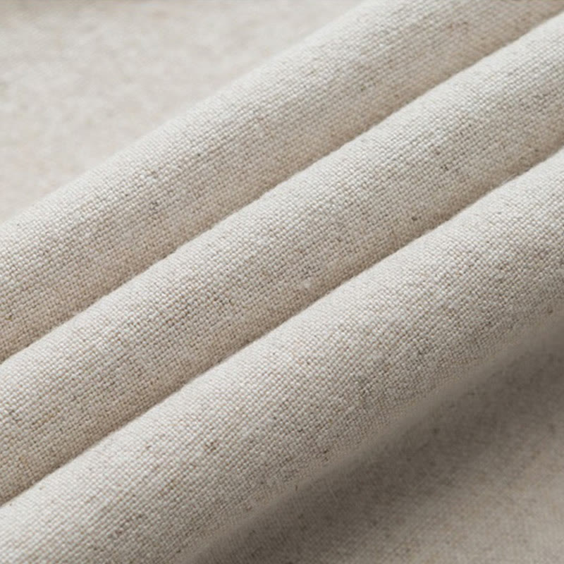 Pantalon d'été uni en lin et coton, motif Buddha Stones, avec cordon de serrage et poches, longueur 7-8. - image 10