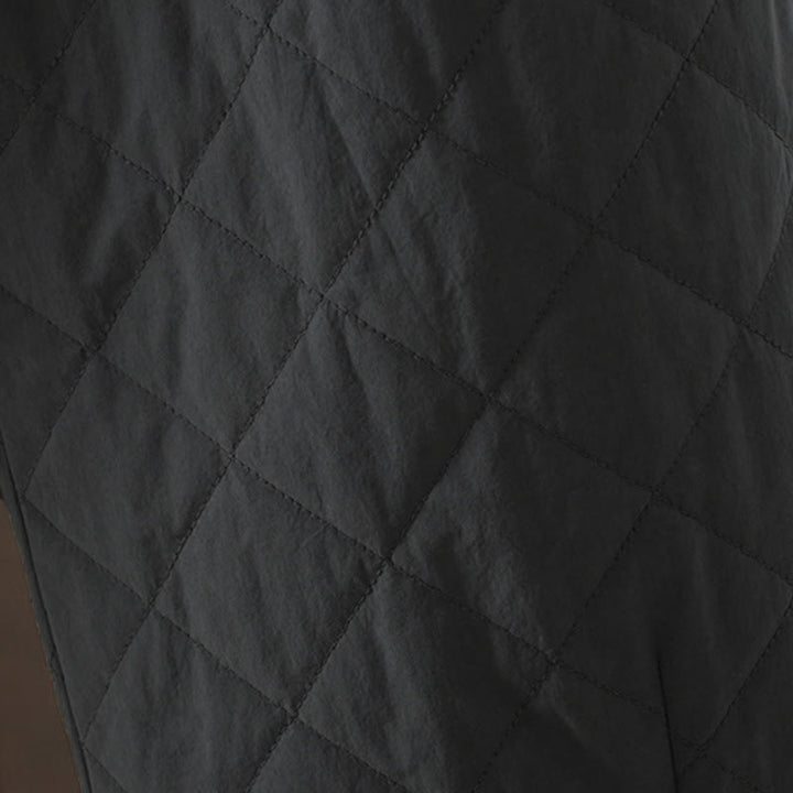 Pantalon épais pour femme en coton et polyester à motif losanges de Buddha Stones, avec poches - image 15